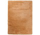 Tapis Salon Chambre Antidérapant Bébé Beige Uni Shaggy Super Doux Doux 140x200 cm