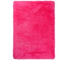 Tapis Salon Chambre Antidérapant Bébé Rose Fuchsia Uni Shaggy Super Doux Doux 140x200 cm