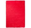 Tapis Salon Chambre Antidérapant Bébé Rouge Uni Shaggy Super Doux Doux 140x200 cm