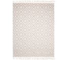 Tapis Extérieur Intérieur Crème Beige Marocain Franges Effet 3d Boucle 160x220 cm