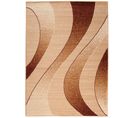 Tapis De Salon Moderne Beige Marron Vagues Fin Dream 160x220