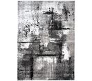 Tapis Salon Chambre Moderne Noir Gris Abstrait Fin Maya 160x230