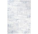 Tapiso Tapis Salon Moderne Bleu Blanc Abstrait Rayures Sky 250x350