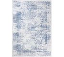 Tapiso Tapis Salon Moderne Bleu Blanc Gris Vintage Doux Sky 200x300