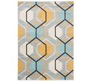 Tapis Salon Chambre Turquoise Jaune Gris Blanc Noir Hexagone 240 X 330 Cm Lazur