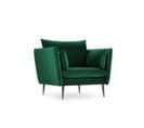 Fauteuil "agate", 1 Place, Vert Bouteille, Velours