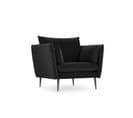 Fauteuil "agate", 1 Place, Noir, Velours