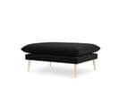 Pouf "agate", 1 Place, Noir, Velours