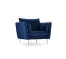 Fauteuil "agate", 1 Place, Bleu Roi, Velours