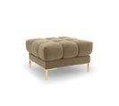 Pouf "mamaia", 1 Place, Beige, Velours