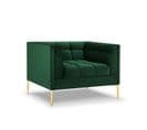 Fauteuil "karoo", 1 Place, Vert Bouteille, Velours