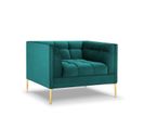 Fauteuil "karoo", 1 Place, Turquoise, Velours