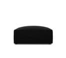 Pouf "ruby", 1 Place, Noir, Velours