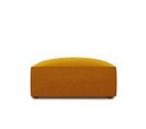 Pouf "ruby", 1 Place, Jaune, Velours