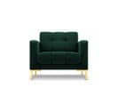 Fauteuil "mamaia", 1 Place, Vert Bouteille, Velours