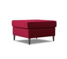 Pouf "moghan", 1 Place, Rouge, Velours