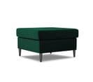 Pouf "moghan", 1 Place, Vert Bouteille, Velours