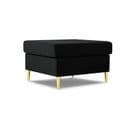 Pouf "moghan", 1 Place, Noir, Velours