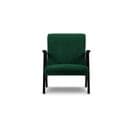 Fauteuil "browne", 1 Place, Vert, Tissu Chenille