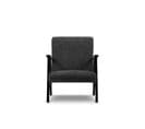 Fauteuil "browne", 1 Place, Anthracite, Tissu Chenille