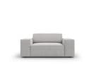 Fauteuil "jodie", 1 Place, Gris Clair, Tissu Structurel