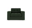 Fauteuil "justin", 1 Place, Vert Foncé, Tissu Structurel