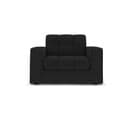 Fauteuil "justin", 1 Place, Noir, Tissu Structurel