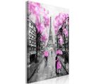 Tableau Imprimé "paris Rendez Vous Pink" 40 X 60 Cm