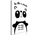 Tableau Imprimé "be Like à Panda" 80 X 120 Cm