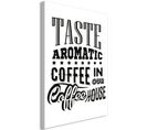 Tableau "taste Aromatic Coffee In Our Coffee House" 40 X 60 Cm