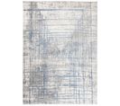 Tapis Salon Bleu Gris Abstrait Rayé 300x400 Valley