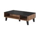 Table Basse Style Chêne et Noir 110 Cm Colin