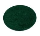 Tapis Soffi Cercle Shaggy 5cm Bouteille Verte Cercle 80 Cm