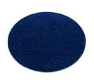 Tapis Soffi Cercle Shaggy 5cm Bleu Foncé Cercle 120 Cm