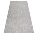 Tapis Sizal Flat 48832637 Cercles, Points Gris / Crème 140x200 Cm