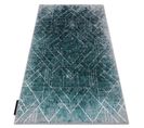Tapis De Luxe Moderne 626 Géométrique, Diamants - Structural Gris / Vert 120x170 Cm