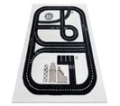 Tapis Fun Track Pour Enfants, Rue, Ville Crème 280x370 Cm