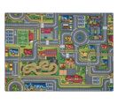 Tapis Rebel Roads City Life 97 Ville, Antidérapant Pour Enfants - Gris 95x200 Cm