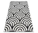 Tapis Moderne Mode 8629 Coquillages Crème / Noir 140x190 Cm