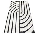 Tapis Moderne Mode 8631 Géométrique Crème / Noir 120x170 Cm