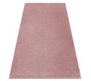 Tapis Softy Plaine Couleur Unie Rose 280x370 Cm