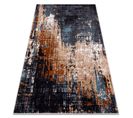 Tapis Lavable Miro 51454.802 Abstraction Antidérapant - Bleu Foncé / Beige 160x220 Cm