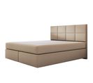 Ensemble 180x200 Cm Mallorca Avec Matelas Ressorts Ensachés En Velours Beige