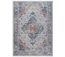 Tapis Salon Marron Gris Ornamental Floral Ritz 120x170cm