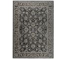 Tapis Salon Vintage Marron Gris Ornamental Floral Ritz 80x150cm