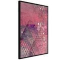 Affiche Murale Encadrée "pink Patchwork Iii" 40 X 60 Cm Noir