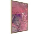 Affiche Murale Encadrée "pink Patchwork Iii" 30 X 45 Cm Or