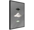 Affiche Murale Encadrée "cloud Family" 20 X 30 Cm Noir