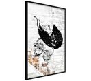 Affiche Murale Encadrée "banksy Baby Stroller" 30 X 45 Cm Noir