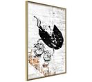 Affiche Murale Encadrée "banksy Baby Stroller" 20 X 30 Cm Or